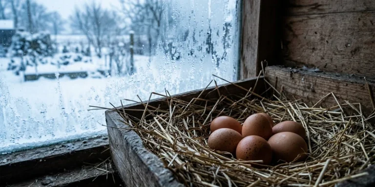 Chicken Eggs in Winter