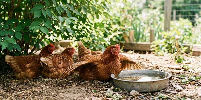 Keeping Chickens Cool and Safe in Summer Heat